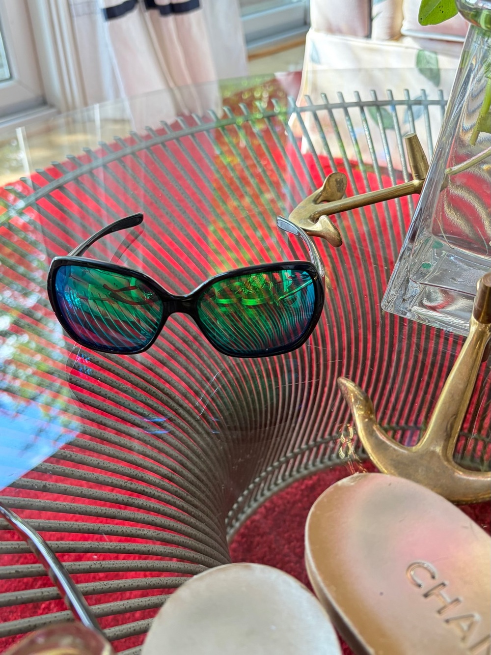Oakley Black Sunglasses with Brown Lenses